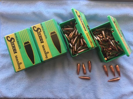 Vendo puntas sierra de varios pesos y también algunas hornady más algunas norles 
Sierra 180gr. caja entera
Sierra 12