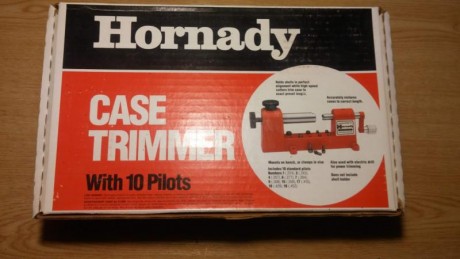 Vendo recortadora Hornady de vainas (Nueva) con sus pilots.
Precio  50€       (Envío aparte)
Está en Alicante 01