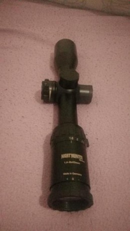 Se vende visor steiner nighthunter xtreme 1,6-8x42. Con reticula iluminada. Sensor auto apagado al poner 00
