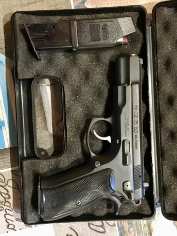 Vendo CZ 75 B con muy poco uso.
El arma está impecable. En su caja original.
Se encuentra en la provincia 00