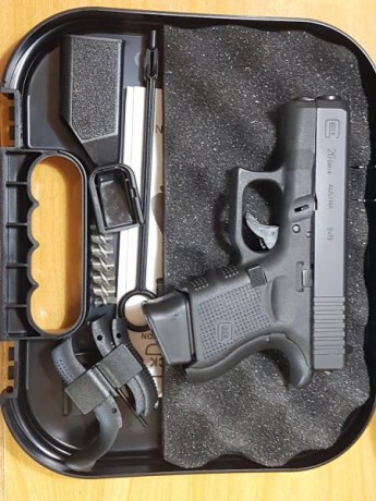 Hola a todos.
Vendo Glock 26, 4ª GEN, comprada en abril de 2017 y en impecable estado.
La venta consta 02