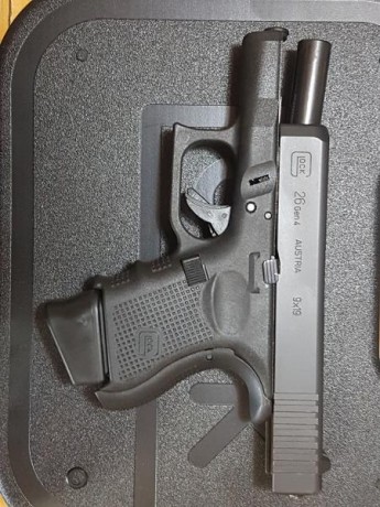 Hola a todos.
Vendo Glock 26, 4ª GEN, comprada en abril de 2017 y en impecable estado.
La venta consta 01