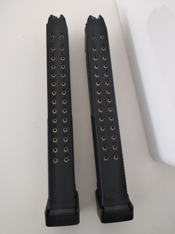 Se ponen en venta 2 cargadores en perfecto estado de la marca coreana KCI para cualquier GLOCK de 9 mm 00