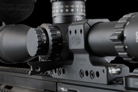  montura SPUHR SP-3002 , diametro 30 mm , altura desde el centro del visor 38 mm. Nivel de burbuja incorporado 40