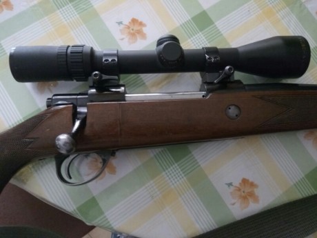 Vendo rifle de cerrojo marca Sako en calibre 30-06. Modelo L61r, tiene sus años pero funciona perfectamente. 01