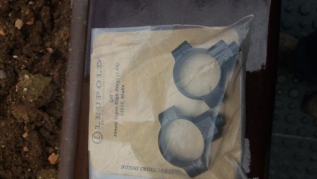 Vendo anillas Leupold QR  de 30mm  nuevas, por 60€
Puestas a domicilio. Tel de contacto 616644799 00