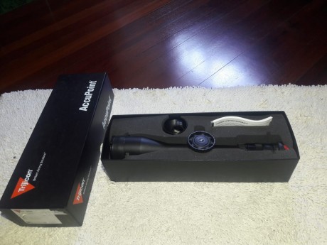 Pongo a la venta este magnifico visor de la casa Trijicon modelo accupoint 5-20X50.
La reticula es mildot 12