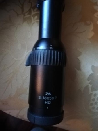 Swarovski z6 hd 3-18x50
Reticula a4-300 
Control paralaje
Precio 1600€
El visor esta perfecto, tanto exteriormente 01