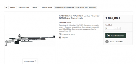 Hola a todos
Ando buscando una carabina para 10 metros,calibre 4.5, aire comprimido.
Algo del tipo: 
Steyr 91