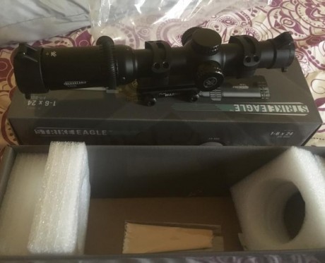 Vendo visor vortex strike-eagle , 1-6x24, 30mm, retícula
AR-bdc nuevo con un solo uso, lo vendo por pasarme 31
