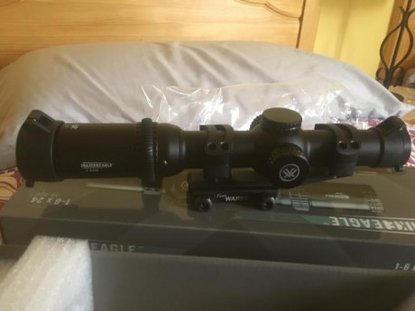 Vendo visor vortex strike-eagle , 1-6x24, 30mm, retícula
AR-bdc nuevo con un solo uso, lo vendo por pasarme 30