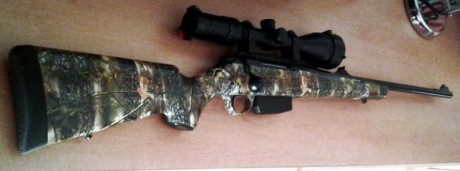 Vendo o cambio culata Tikka T3 camuflaje hidroimpresion por culata madera o fibra original , accion larga 02