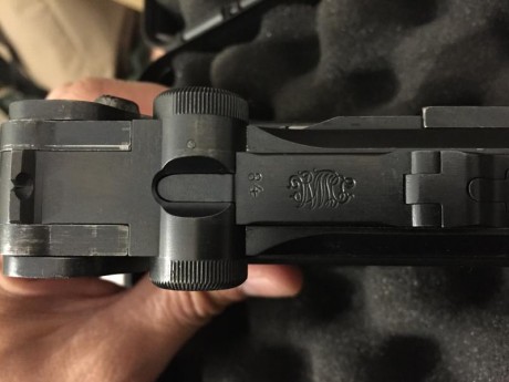 Se vende Luger de 1914 en excelente estado, pavón original, numeraciones coincidentes excepto: cargador, 41