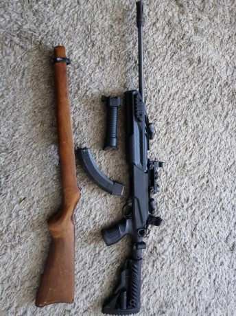 Vendo carabina calibre 22.lr marca Ruger modelo 10/22 y escopeta marca Mossberg modelo 500. Han estado 32