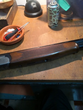 Vendo escopeta monogatillo,expulsora,con selector de tiro,marca Lanber,con su funda,en perfecto estado.A 00