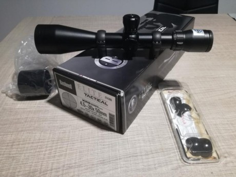 Buenas, vendo visor bushnell elite 4,5x30x50 tubo 30mm reticula mil dot. ( Modelo ET 4305)
Vendo tras 01