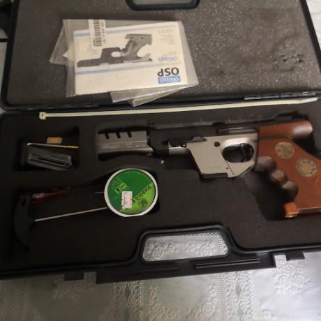 vendo pistola calibre 22  walther gsp expert con cacha M,el arma se encuentra en Almeria,a toda prueba,precio 00