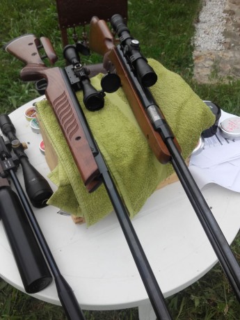 Bueno, para animar el foro un poco, propongo colgar fotos de dianas y arma usada para ello, pudiendo ser 42