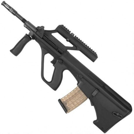 Pues eso que si alguien conoce algún bullpup de co2 y ya por pedir de botella de 12 gramos....
O alguna 100