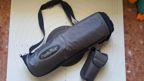 Vendo telescopio Pentaflex ST20, de gran calidad óptica, acodado en 45º,ocular zoom 20-60 X 80mm de diámetro, 01