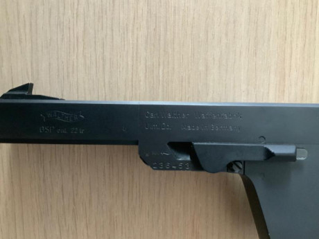 Buenos días,
Vendo WALTHER GSP 22 Lr en EXCELLENTE estado.
Incluye 2 cargadores, maletín de transporte, 01