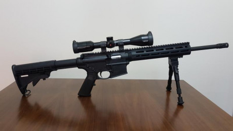 Vendo bolsa/mochila porta rifle/carabina de cordura con multiples bolsillos y regalo carabina S&W 02