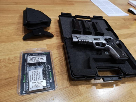 Sig Sauer X-FIVE All round, prácticamente nueva, muy pocos disparos, en perfecto estado.
Con extras incluidos, 01