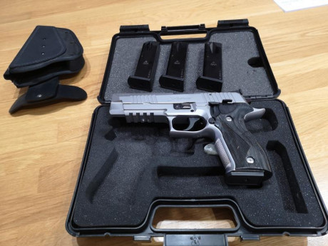 Sig Sauer X-FIVE All round, prácticamente nueva, muy pocos disparos, en perfecto estado.
Con extras incluidos, 00