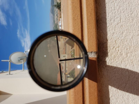 Visor antiguo aleman de 6 aumentos, no tiene inscripciones, tubo de 27mm(tipico de los visores de los 00