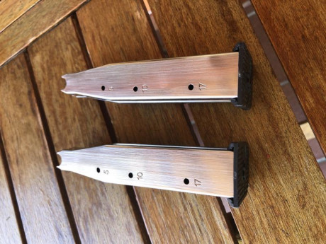 Vendo 2 Cargadores STI ORIGINALES

Para 9mm y 38Super
Capacidad para 18 Balas
Están en Perfecto estado. 01