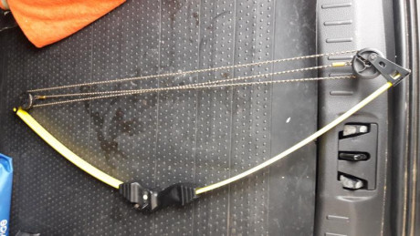 Vendo arco infantil de 10lb de potencia se a usado muy poco ideal para que los niños se inicien. Esta 00