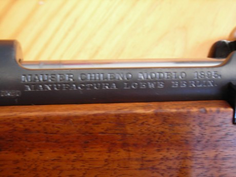 Vendo Mauser Chileno modelo 1895 de 7x57 fabricado por Loewe en Berlín.Excelente estado interno y externo. 01