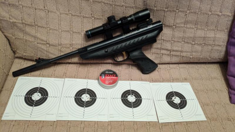 Bueno, para animar el foro un poco, propongo colgar fotos de dianas y arma usada para ello, pudiendo ser 72