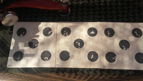Bueno, para animar el foro un poco, propongo colgar fotos de dianas y arma usada para ello, pudiendo ser 91
