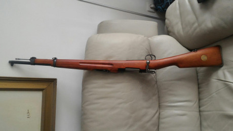 Buenas, lo dicho vendo K98 fabricación Mauser byf, 1944, buen estriado, en muy buen estado.
Calibre original 00