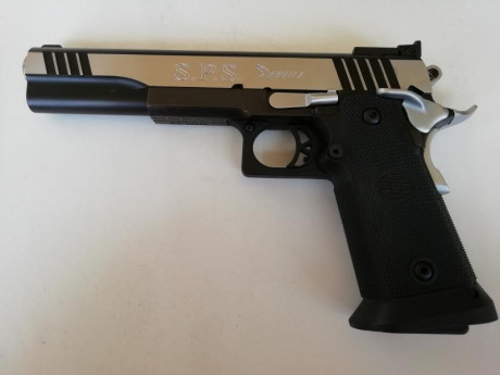 Pistola SPS, de 9mm pb, modelo Águila, de 6", comprada por mí en diciembre 2018 (naturalmente está 00