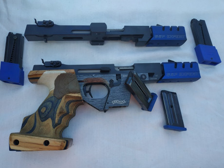 Se vende Pistola Walther Gsp Expert calibre 32  con  kit (carro Calibre 22 Walther Gsp Expert) del año 01