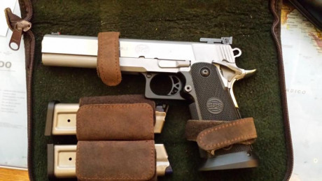 Vendo SPS Custom de 6" Cal. 9mm PB. con dos cargadores y en muy buen estado
Funda orgininal y punto 02