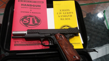 Me han pagado una de mis armas con esta STI que quiero vender , tiene 3 meses , impecable,  20 tiros ha 02