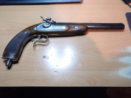 Vendo esta pistola de avancarga en calibre .45,  el arma se encuentra en Pamplona y se puede ver y probar.

Se 02