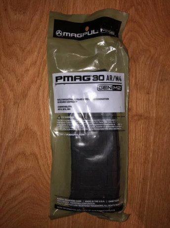 Se venden en pack de 3 unidades cargadores precintados Magpul 30 tiros.

Puesto en casa por 79e. 00