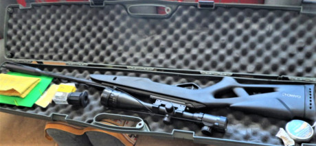 Se vende Kit de carabina de aire comprimido compuesto por:
 -	Carabina GAMO modelo Whisper X, calibre 00