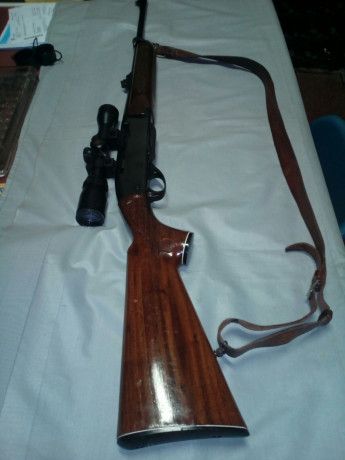 Se vende Rifle REMINNGTON Cal. 280 semiautomático visor Bushnell, muy buen estado.
Precio 900 euros 01