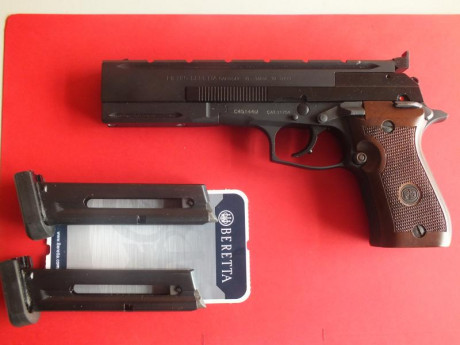 Pongo a la venta
Beretta 87 Target calibre 22.
Comprada en Octubre del año pasado,muy pocos tiros (tres 01