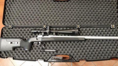 Rifle Sabatti Rover Tactical SYN .308, en perfecto estado, con visor SIGHTRON SIII 10-50x60, anillas Warne, 01