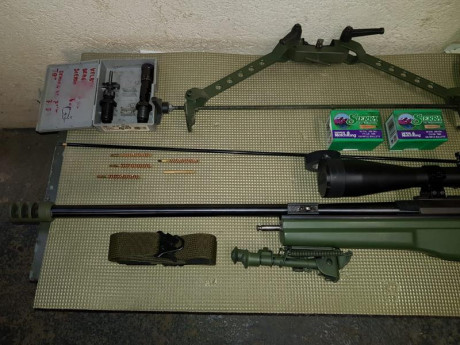 vendo sako trg 22
tiene 2950 disparos ,es negro pero pintado en verde 
regalo ,bipode harris
bipode autopropulsado
baqueta 20