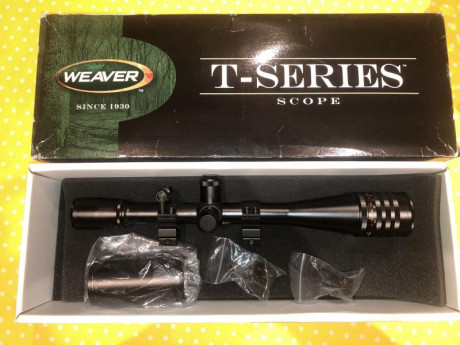 Buenas tardes
Vendo visor Weaver T36, practicamente nuevo, estuvo colocado en una carabina 22 (Savage 10