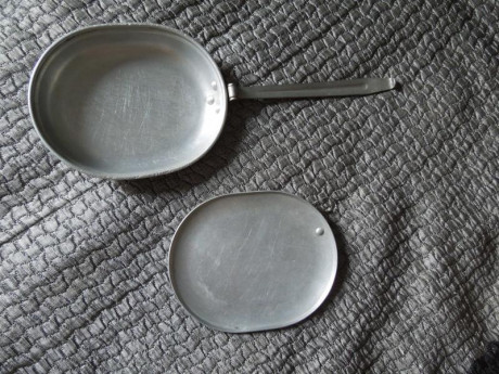 Tartera de aluminio del ejercito de Estados Unidos, con marcaje de 1918 (algo complicado de ver en fotos). 01