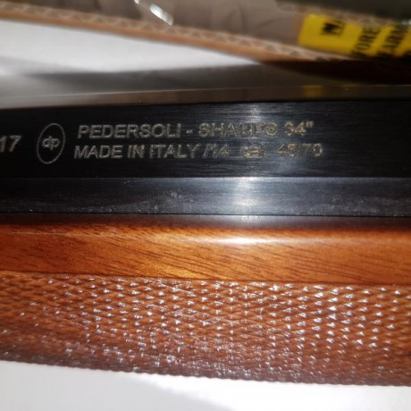 Pedersoli S.788 1874 Sharps Long Range 34" 45-70
Creo que es la única unidad NUEVA A ESTRENAR, sólo 41
