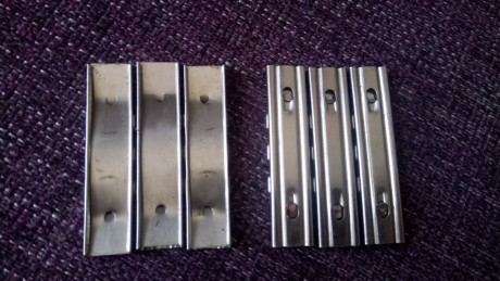 Vendo peines calibre 7,92
Para K98, Coruña, etc. En perfecto estado.
Los vendo en lotes de 3 mínimo, 9€ 00
